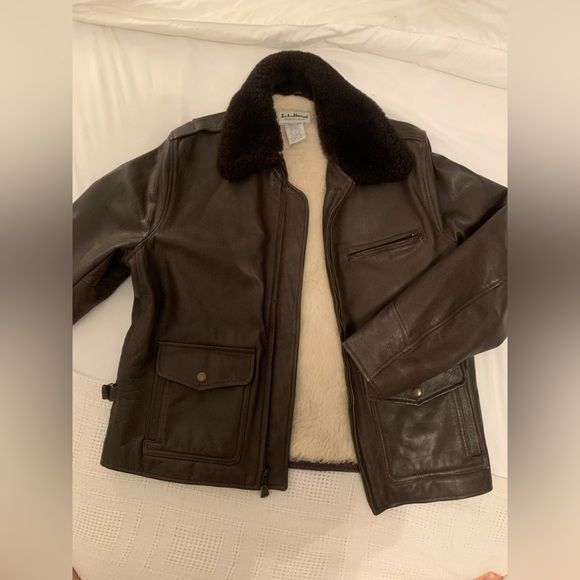 L.L. Bean vintage leather jacket - Picture 1 of 9